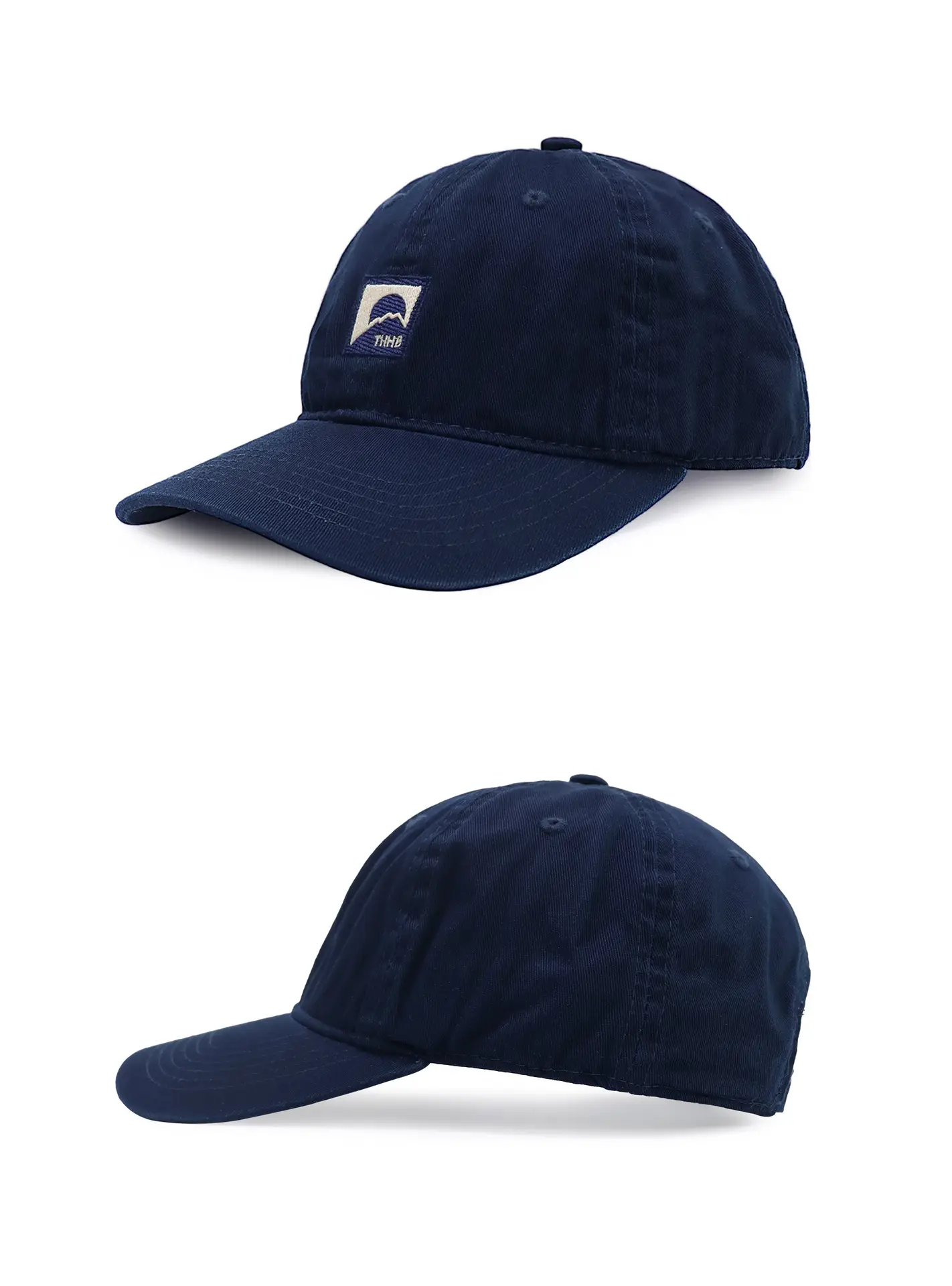 Washed Red Peaked Cap with Brand Logo — feature 6