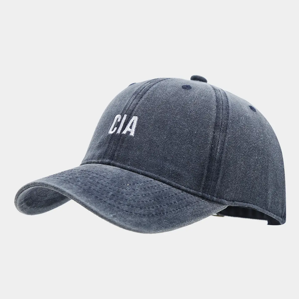 Women Washed Casual Sun Hat with Cia Letter Embroidery — feature 10