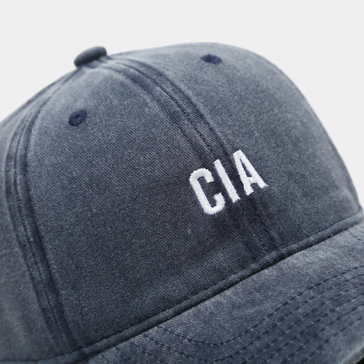 Women Washed Casual Sun Hat with Cia Letter Embroidery — feature 11