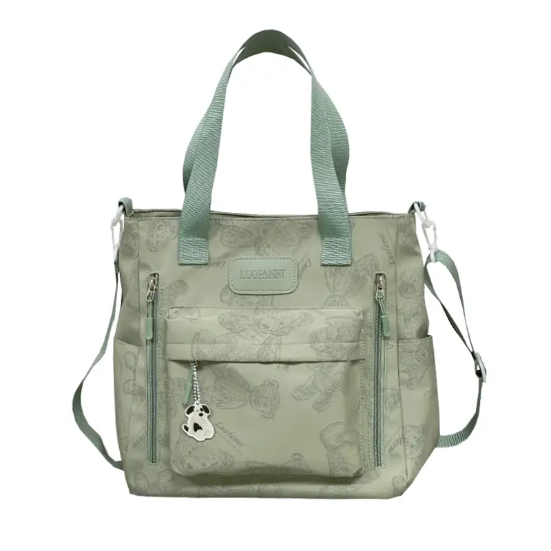 2024 New Vintage Bear Tote Bag with Long Strap