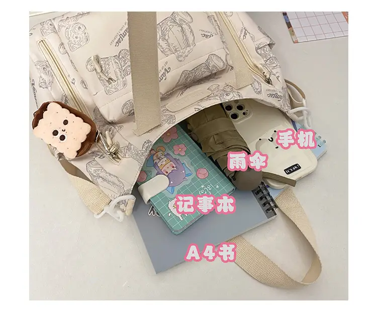 2024 New Vintage Bear Tote Bag with Long Strap — feature 10