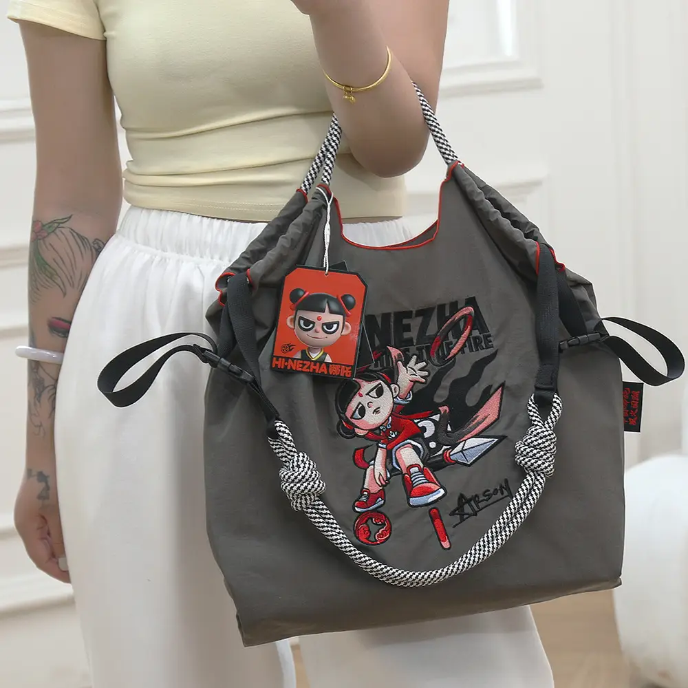 Hinezhna Cartoon Embroidered Nylon Shopping Bag Set — feature 24