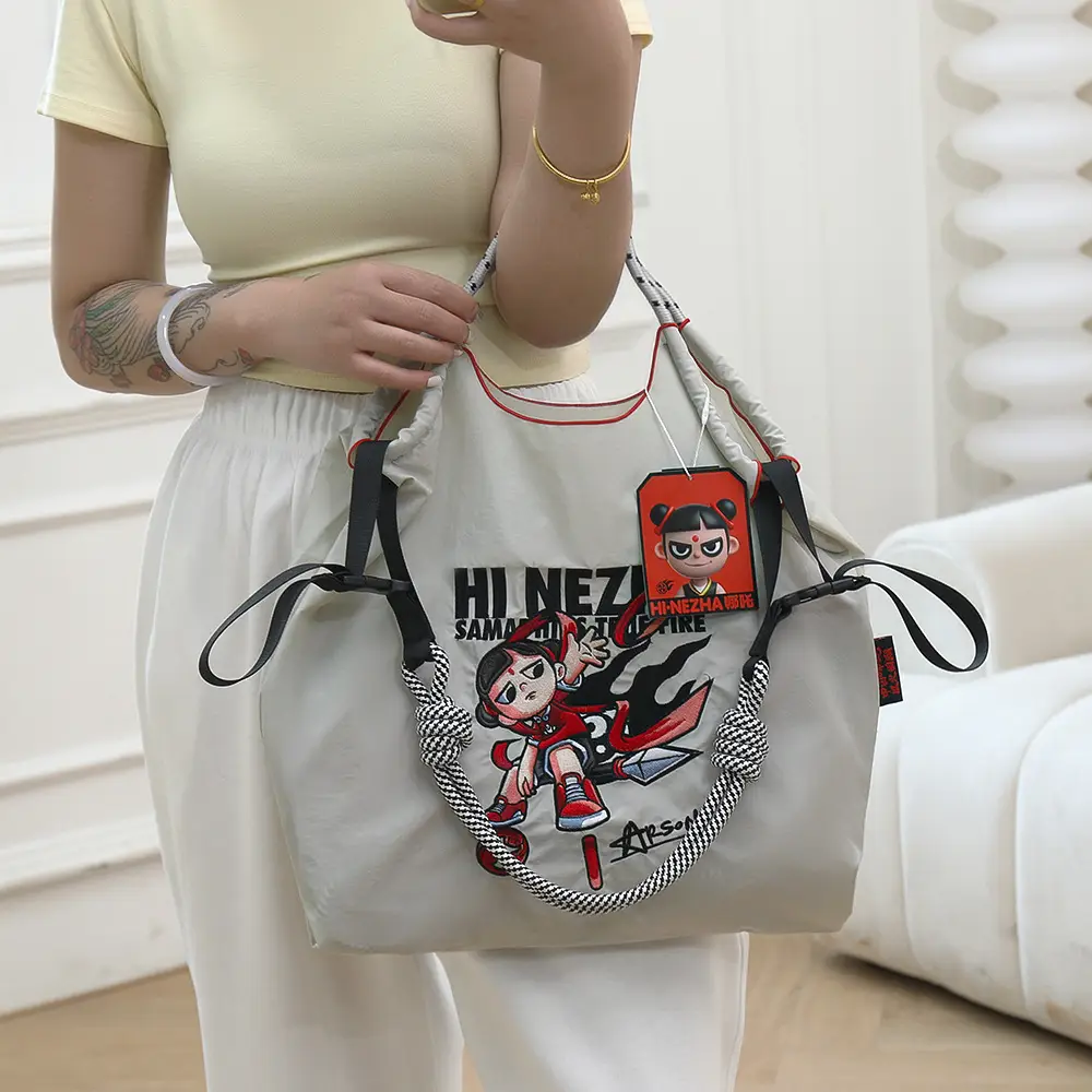 Hinezhna Cartoon Embroidered Nylon Shopping Bag Set — feature 29