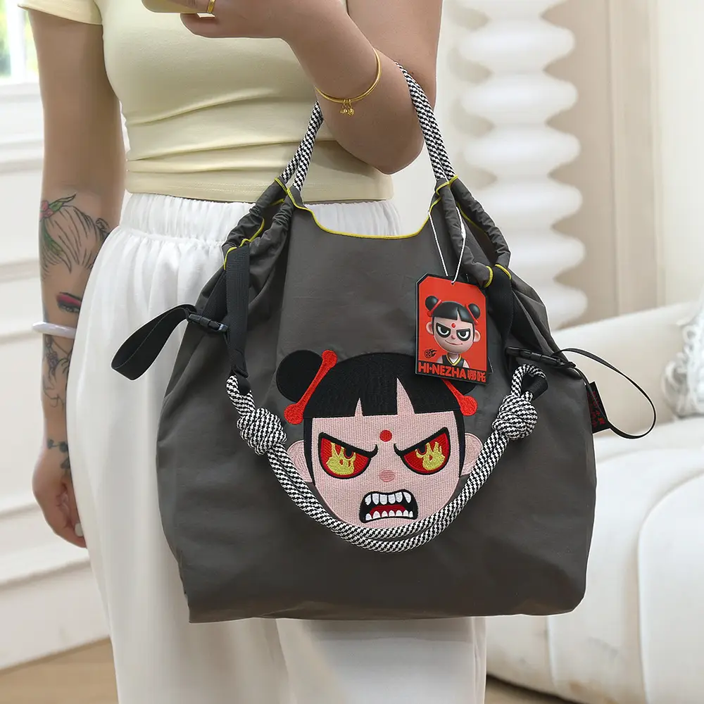 Hinezhna Cartoon Embroidered Nylon Shopping Bag Set — feature 32