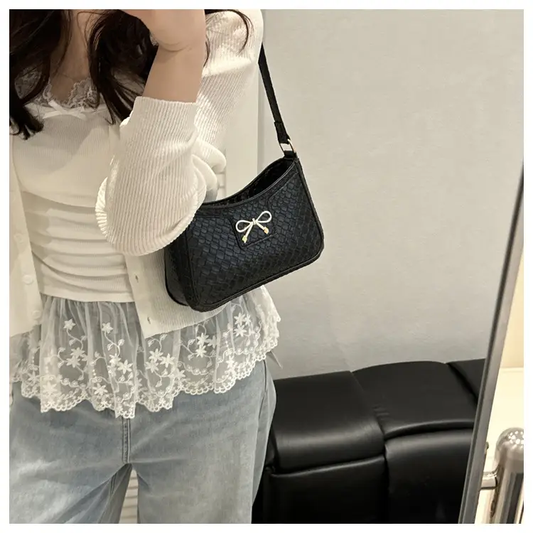 Women's Brown Bowknot Single Shoulder Bag 2025 — feature 12