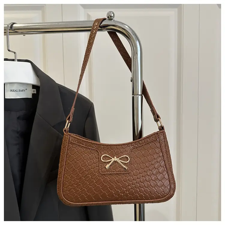 Women's Brown Bowknot Single Shoulder Bag 2025 — feature 22
