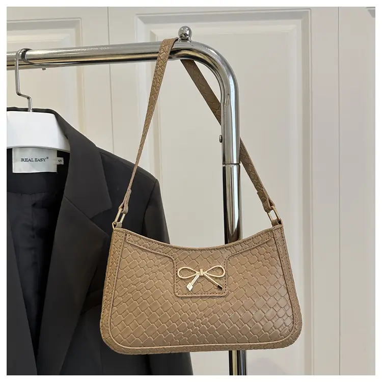 Women's Brown Bowknot Single Shoulder Bag 2025 — feature 24