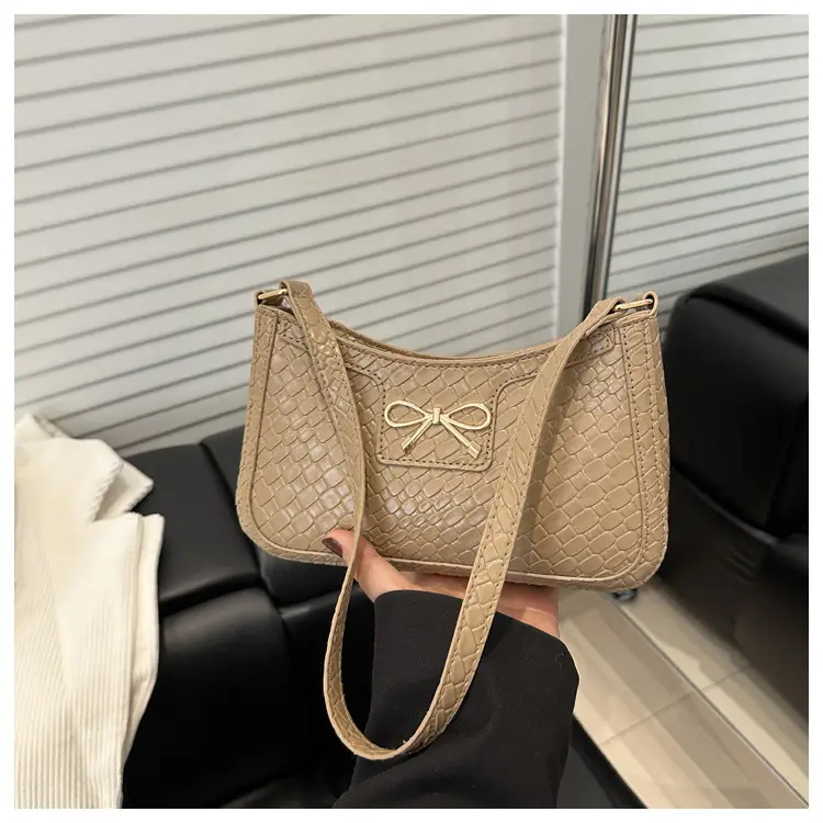 Women's Brown Bowknot Single Shoulder Bag 2025 — feature 27