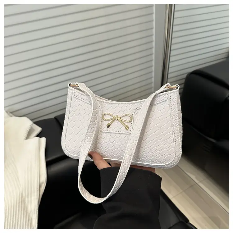 Women's Brown Bowknot Single Shoulder Bag 2025 - Image 3
