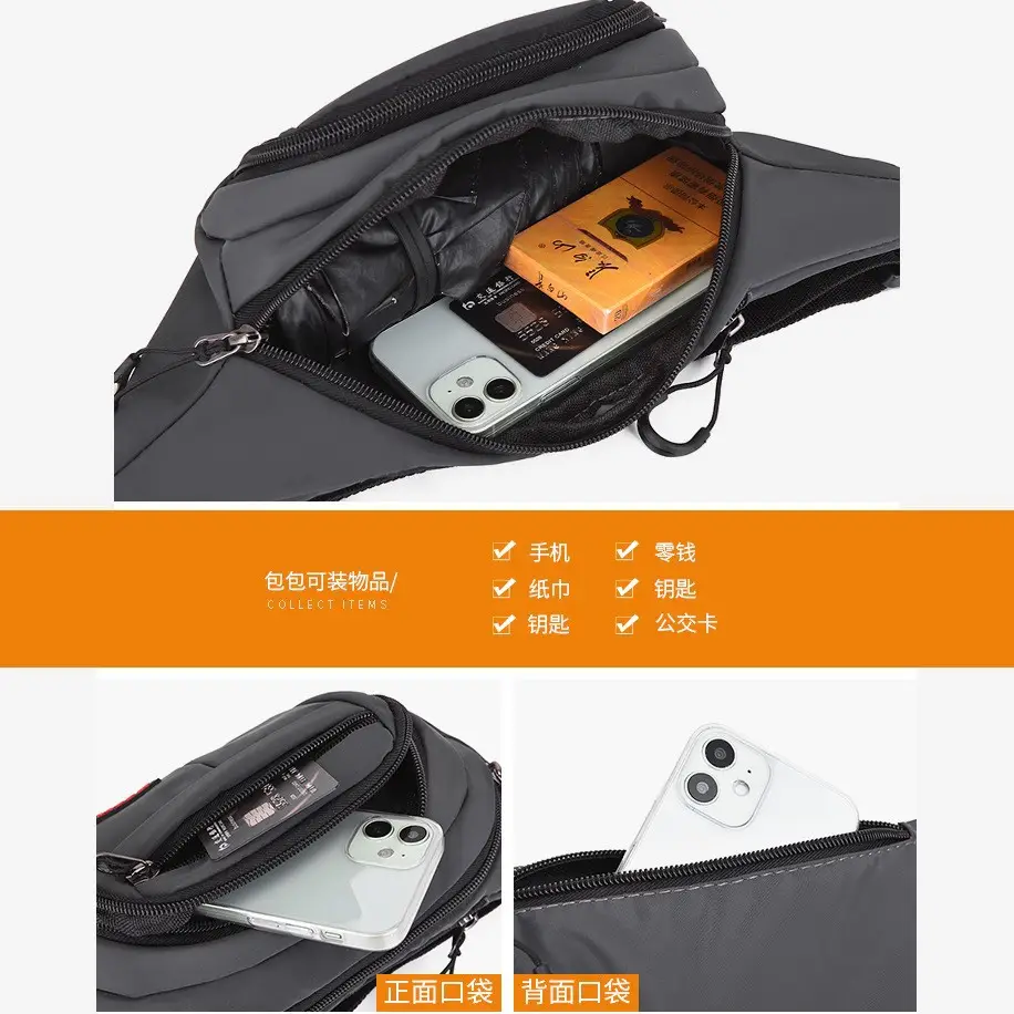 New Crossbody Chest Bag Korean Style Mobile Phone Waist Bag - Image 6