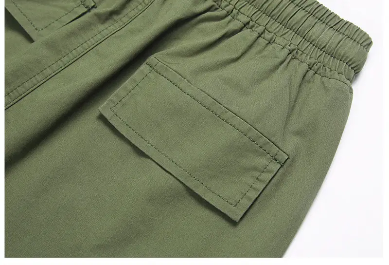 Army Green Boys Mid-Length Cargo Shorts 2025 — feature 14