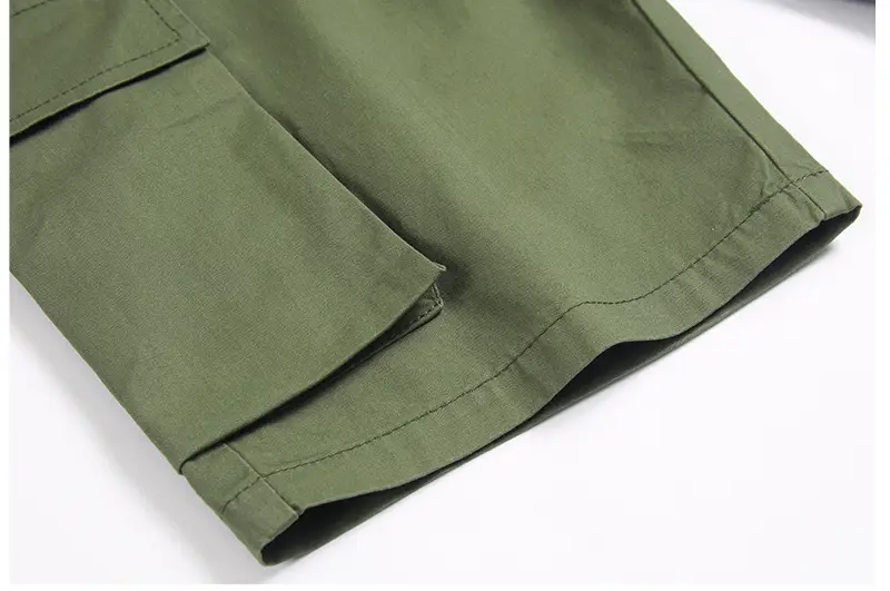 Army Green Boys Mid-Length Cargo Shorts 2025 — feature 15