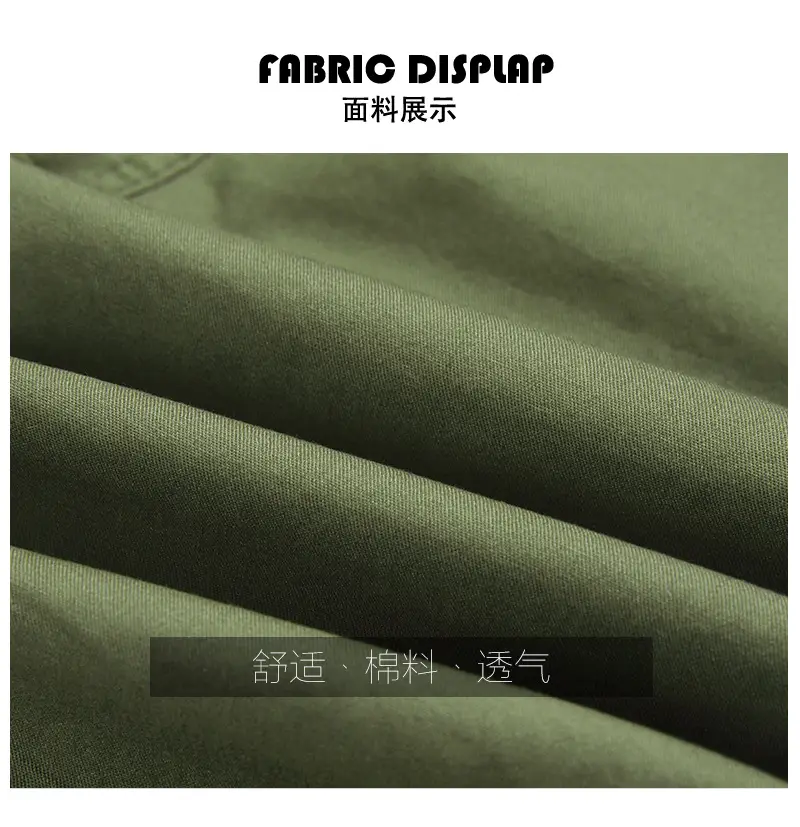 Army Green Boys Mid-Length Cargo Shorts 2025 — feature 4