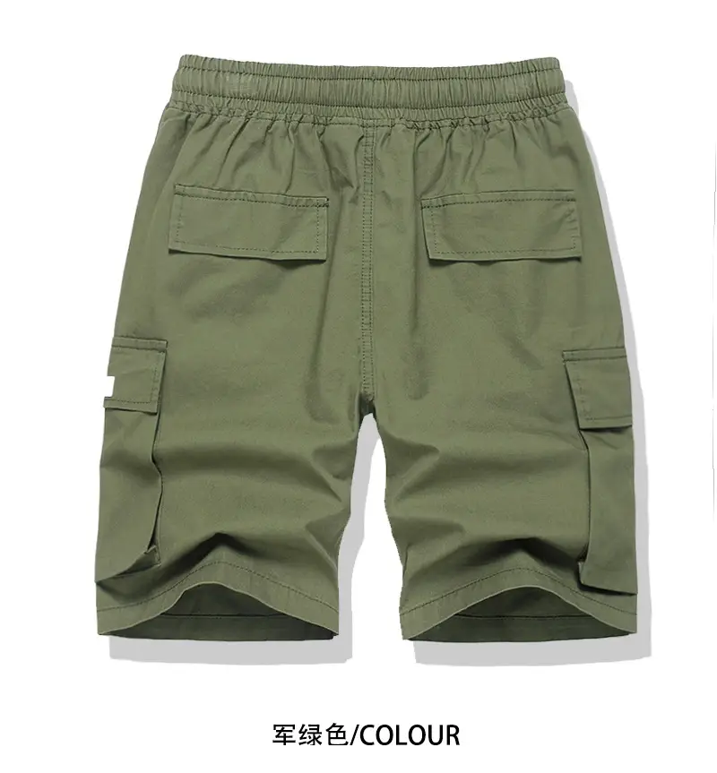 Army Green Boys Mid-Length Cargo Shorts 2025 — feature 7