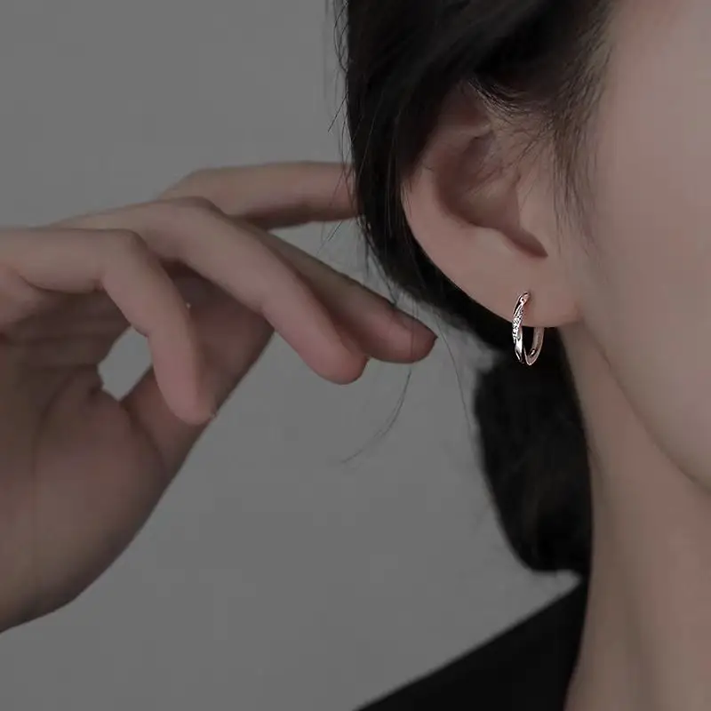 925 Silver Needle Ear Buckle Women's Earrings 2025 New - Image 113