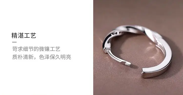 925 Silver Needle Ear Buckle Women's Earrings 2025 New — feature 10