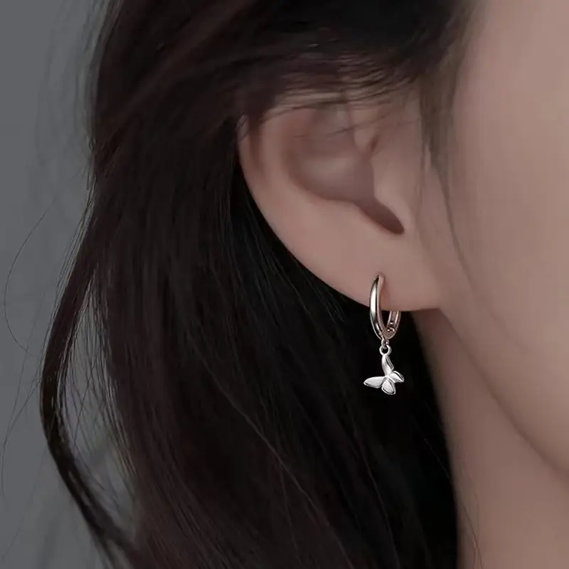 925 Silver Needle Ear Buckle Women's Earrings 2025 New - Image 10