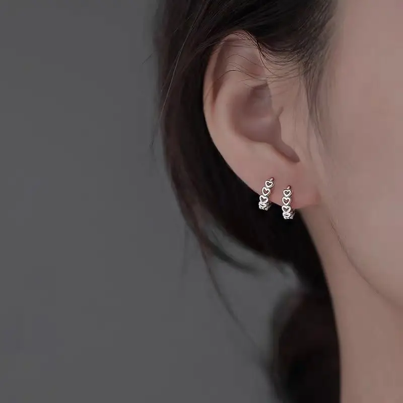 925 Silver Needle Ear Buckle Women's Earrings 2025 New - Image 110