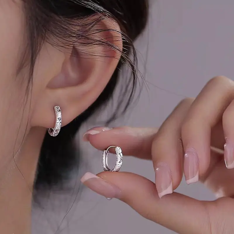 925 Silver Needle Ear Buckle Women's Earrings 2025 New - Image 20