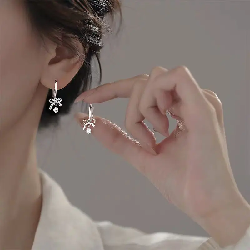 925 Silver Needle Ear Buckle Women's Earrings 2025 New - Image 29