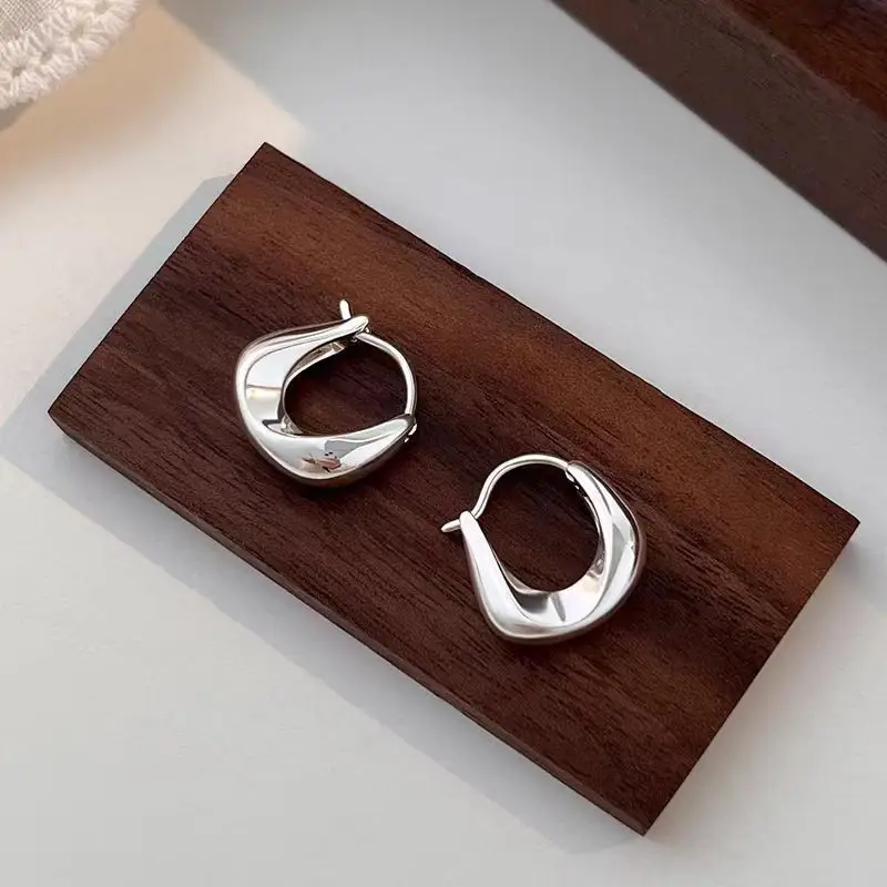 925 Silver Needle Ear Buckle Women's Earrings 2025 New - Image 32