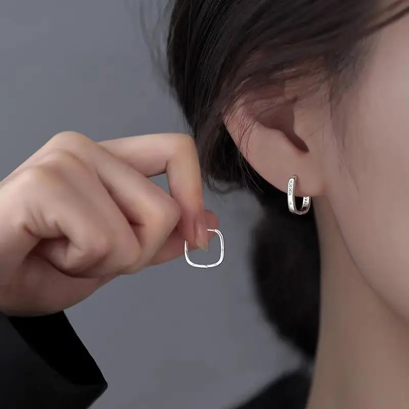 925 Silver Needle Ear Buckle Women's Earrings 2025 New - Image 36