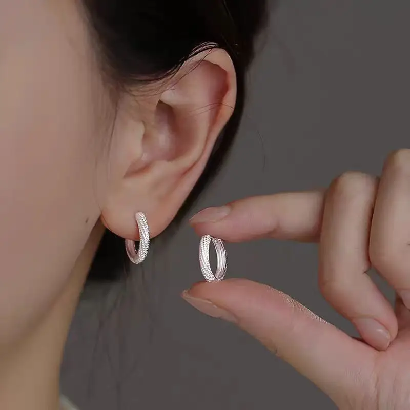 925 Silver Needle Ear Buckle Women's Earrings 2025 New - Image 38