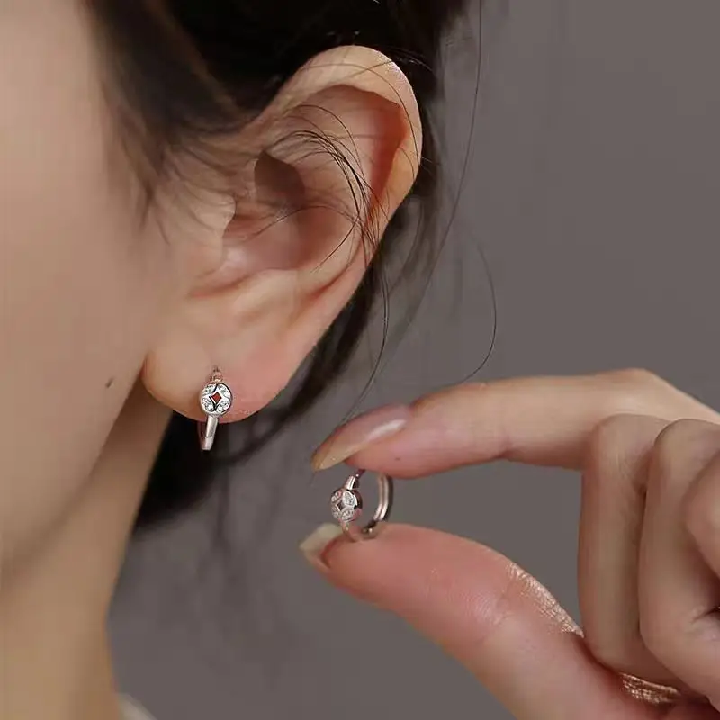 925 Silver Needle Ear Buckle Women's Earrings 2025 New - Image 41
