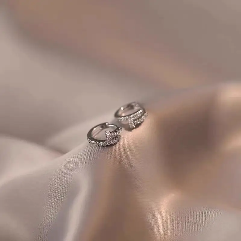 925 Silver Needle Ear Buckle Women's Earrings 2025 New - Image 49