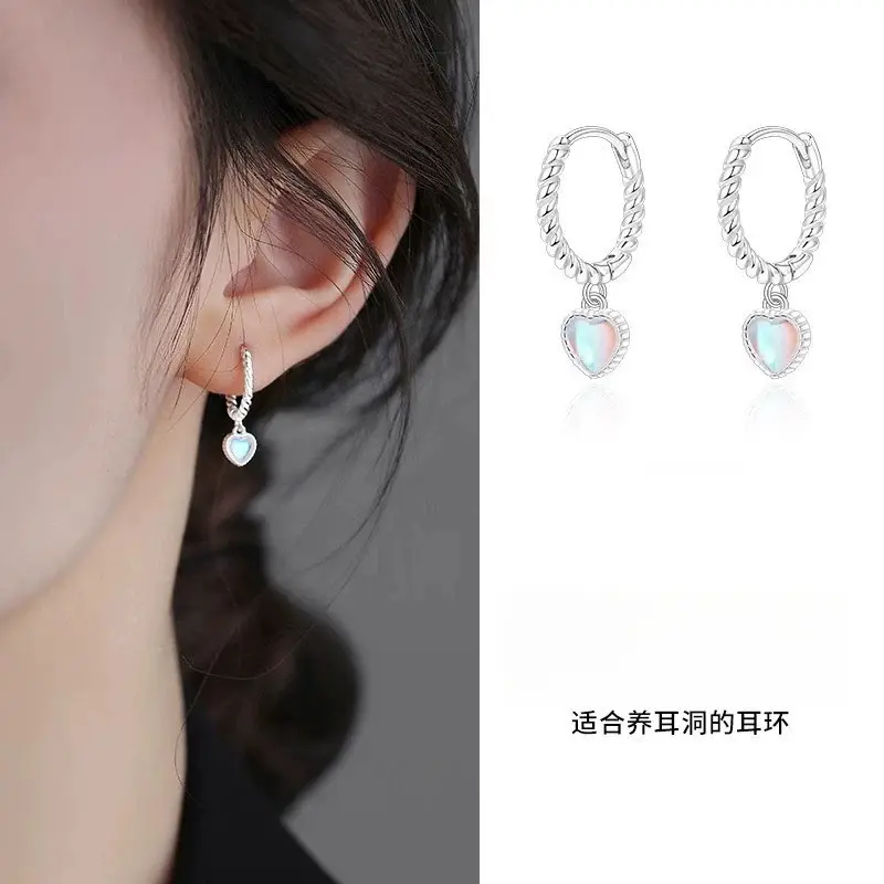 925 Silver Needle Ear Buckle Women's Earrings 2025 New - Image 62