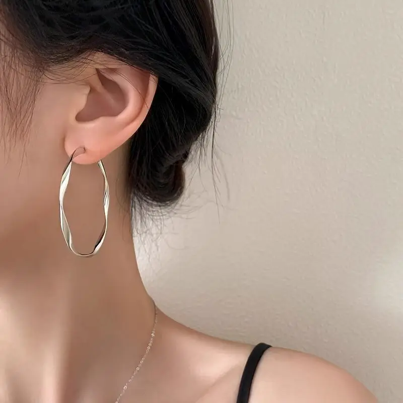 925 Silver Needle Ear Buckle Women's Earrings 2025 New - Image 67