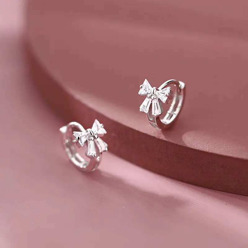 925 Silver Needle Ear Buckle Women's Earrings 2025 New - Image 7