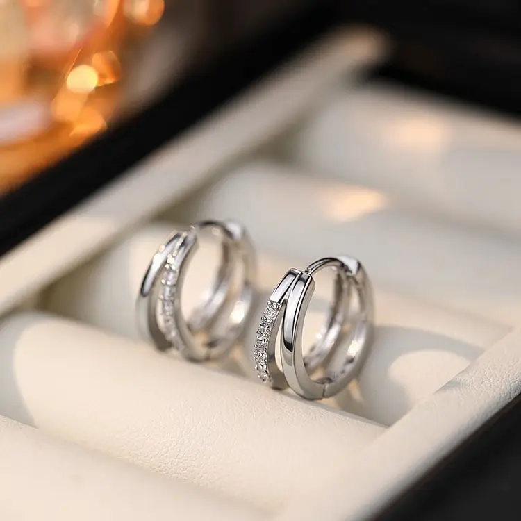 925 Silver Needle Ear Buckle Women's Earrings 2025 New - Image 82