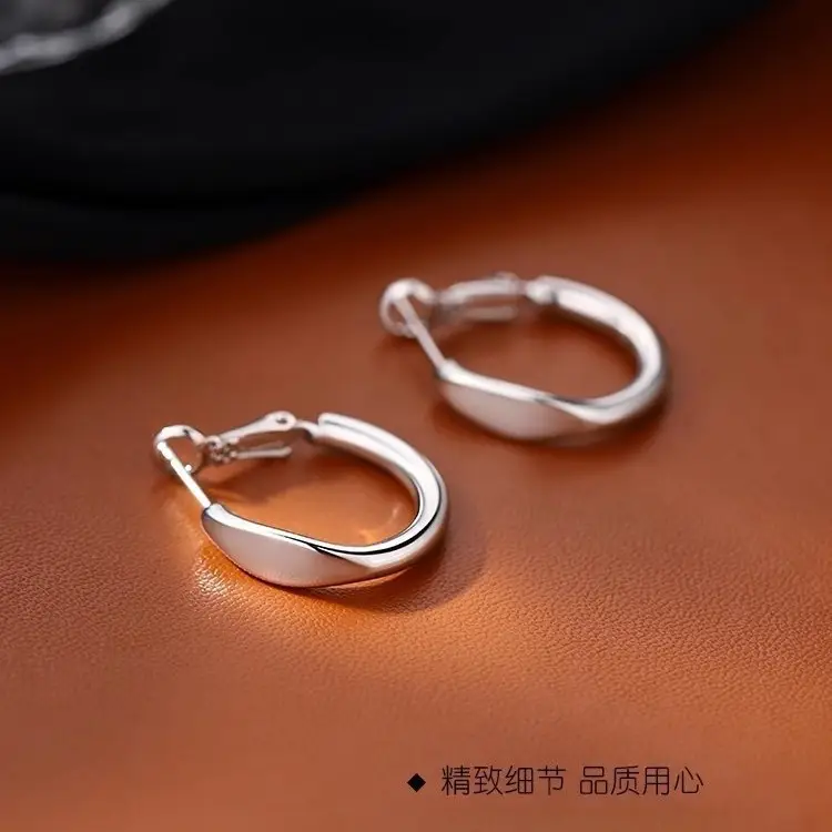 925 Silver Needle Ear Buckle Women's Earrings 2025 New - Image 84