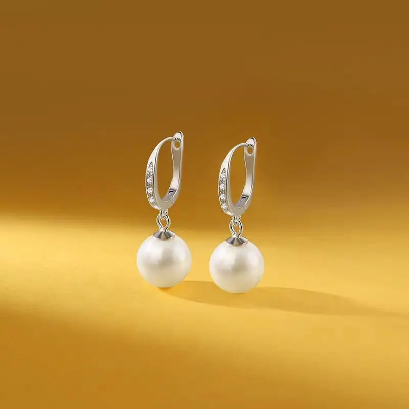 925 Silver Needle Ear Buckle Women's Earrings 2025 New - Image 88