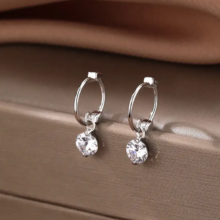 925 Silver Needle Ear Buckle Women's Earrings 2025 New - Image 89