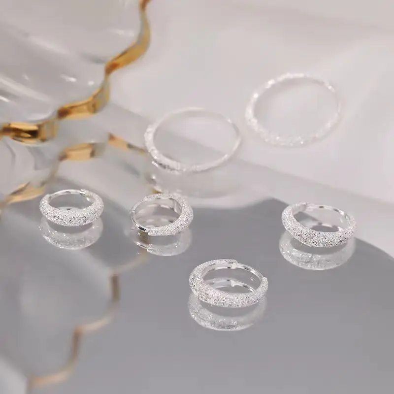 925 Silver Needle Ear Buckle Women's Earrings 2025 New - Image 93