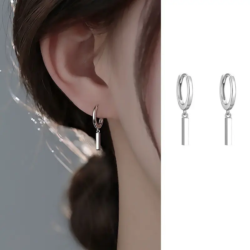925 Silver Needle Ear Buckle Women's Earrings 2025 New - Image 94