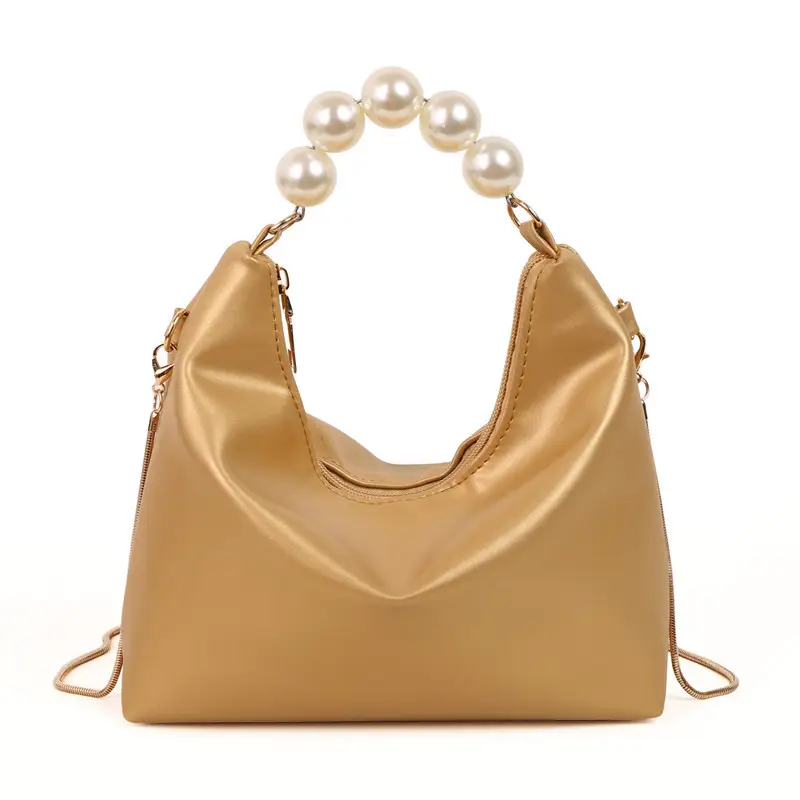 Pink Pearl Handle Shoulder Crossbody Bag for Women - Image 11