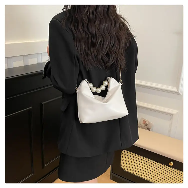 Pink Pearl Handle Shoulder Crossbody Bag for Women — feature 14