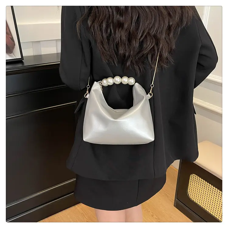 Pink Pearl Handle Shoulder Crossbody Bag for Women — feature 17