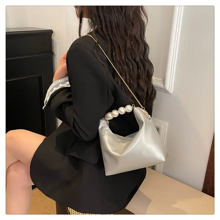Pink Pearl Handle Shoulder Crossbody Bag for Women — feature 18