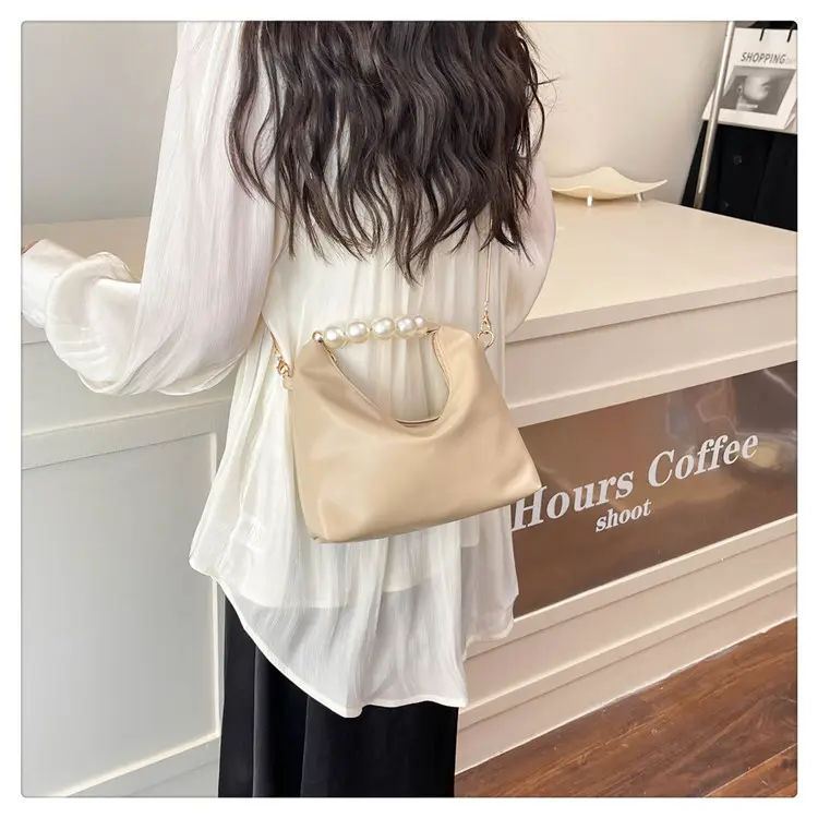 Pink Pearl Handle Shoulder Crossbody Bag for Women — feature 20