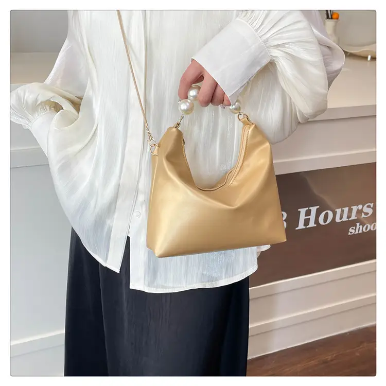 Pink Pearl Handle Shoulder Crossbody Bag for Women — feature 23