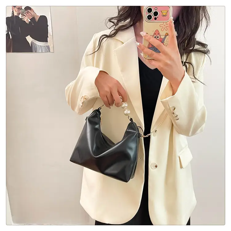Pink Pearl Handle Shoulder Crossbody Bag for Women — feature 29