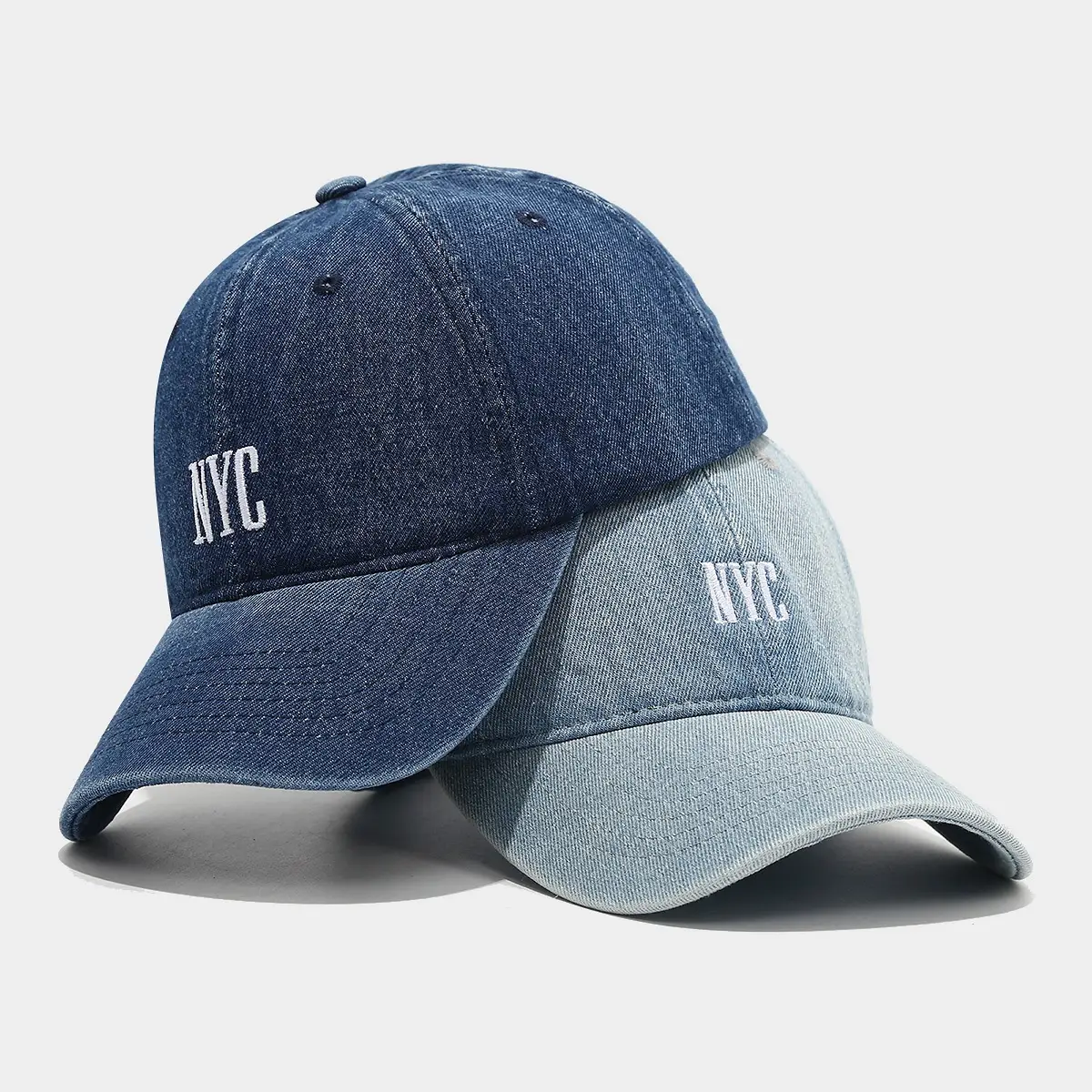 American Style Retro Denim Letter Cap Women's Artistic Tooling Hat Men's Outdoor Sports Baseball Cap - Image 5
