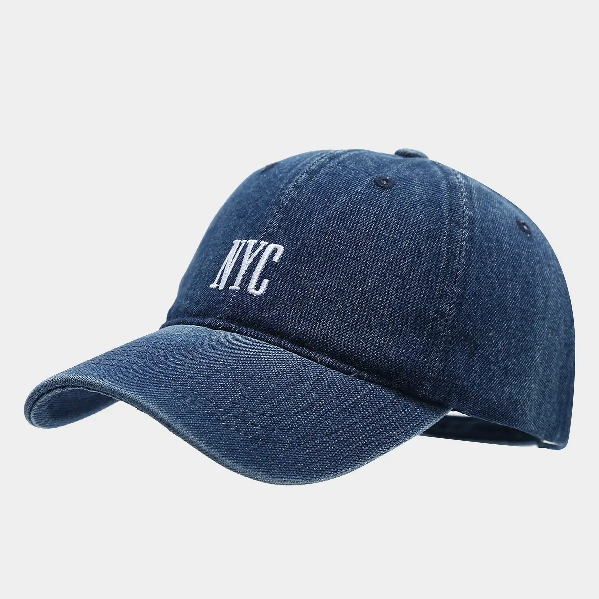 American Style Retro Denim Letter Cap Women's Artistic Tooling Hat Men's Outdoor Sports Baseball Cap — feature 7