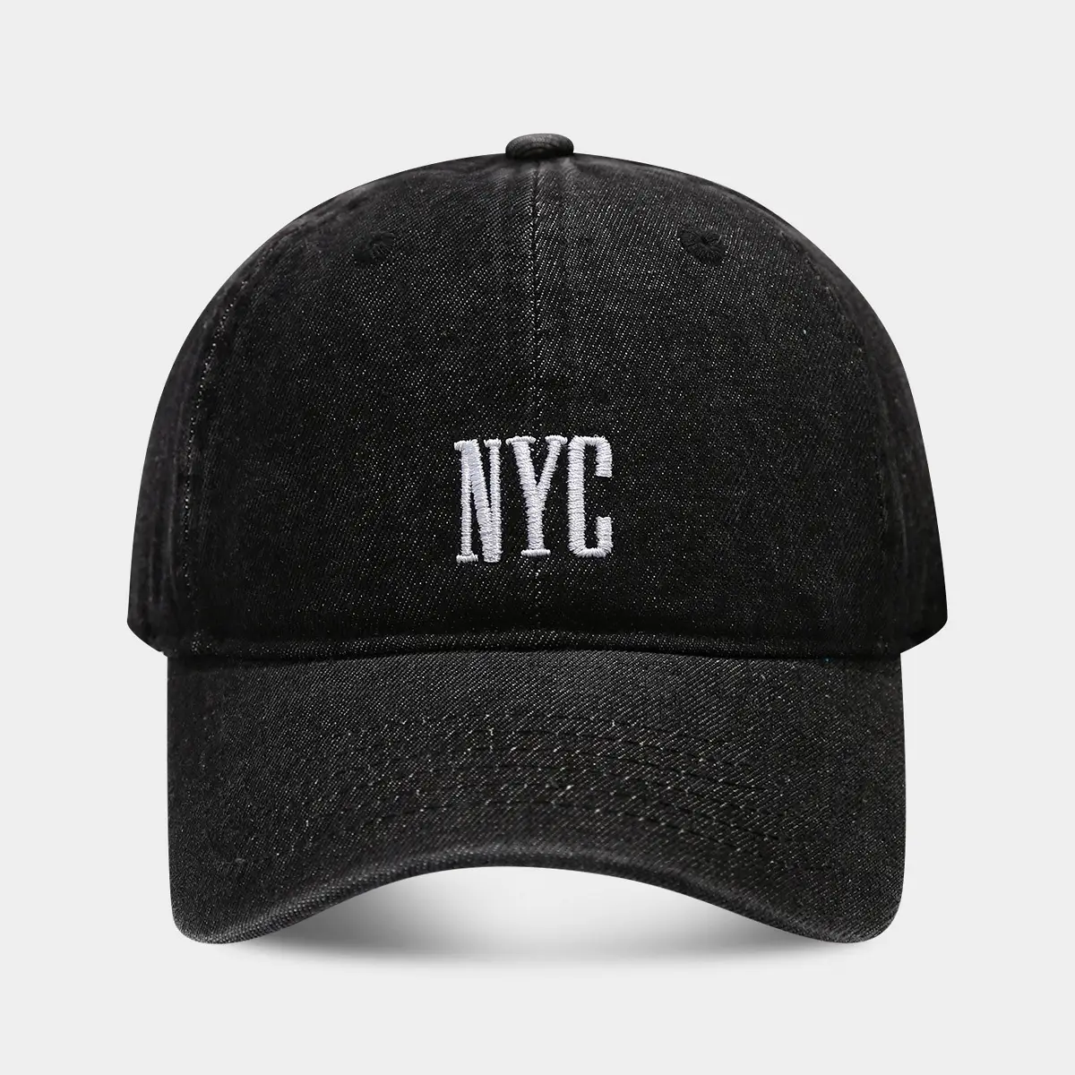 American Style Retro Denim Letter Cap Women's Artistic Tooling Hat Men's Outdoor Sports Baseball Cap - Image 3