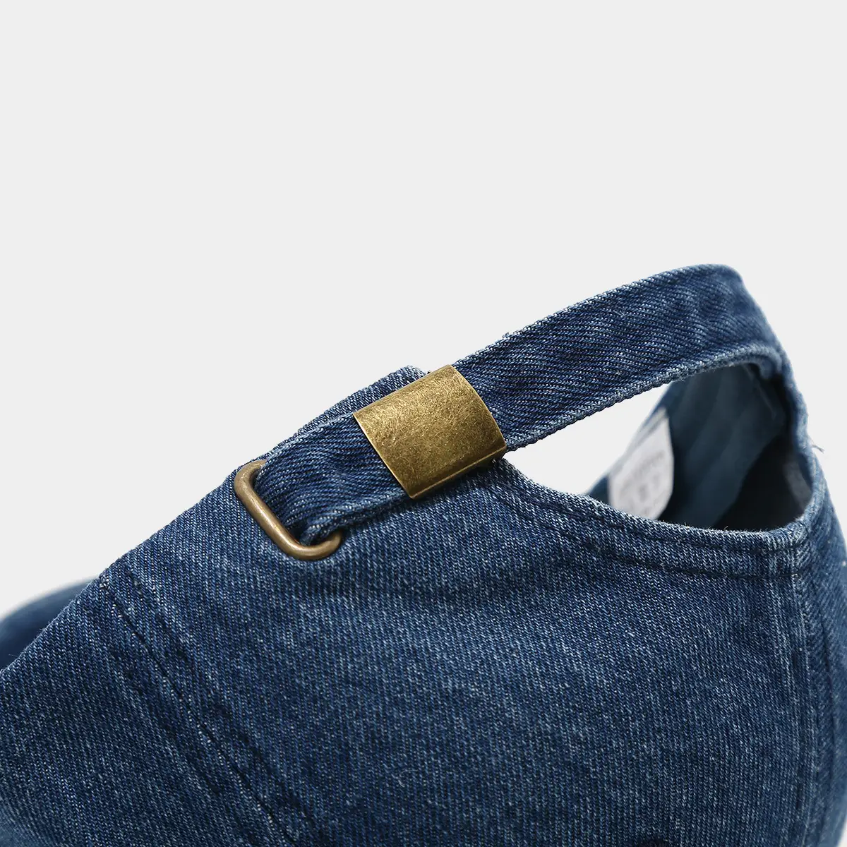 Retro Wash Denim Baseball Cap for Men Blue 83 — feature 10