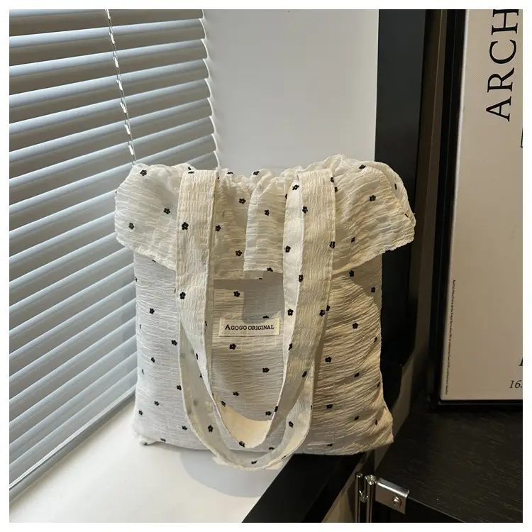 Red Ruffled Spring New Women's Commuter Bag — feature 14